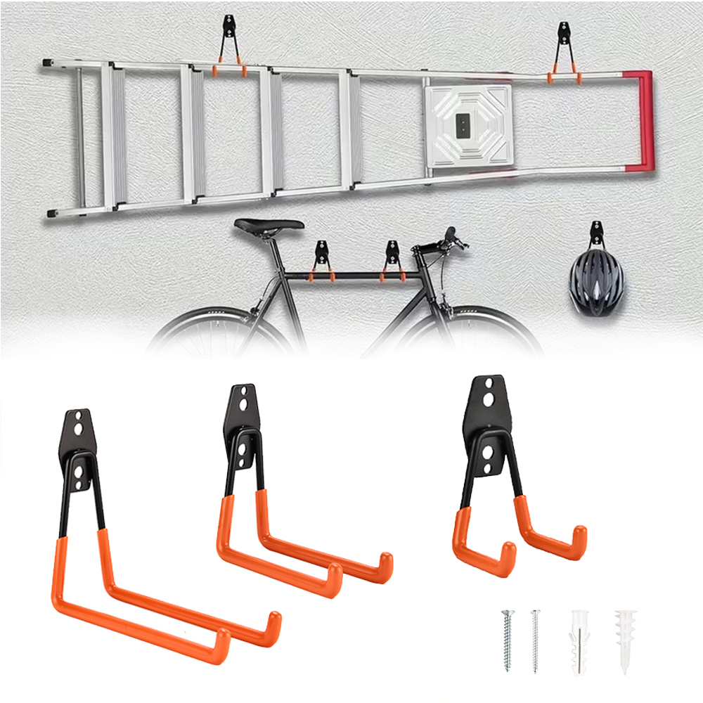 Gardening Tools Holder - Heavy Duty Wall Mount Metal Hook