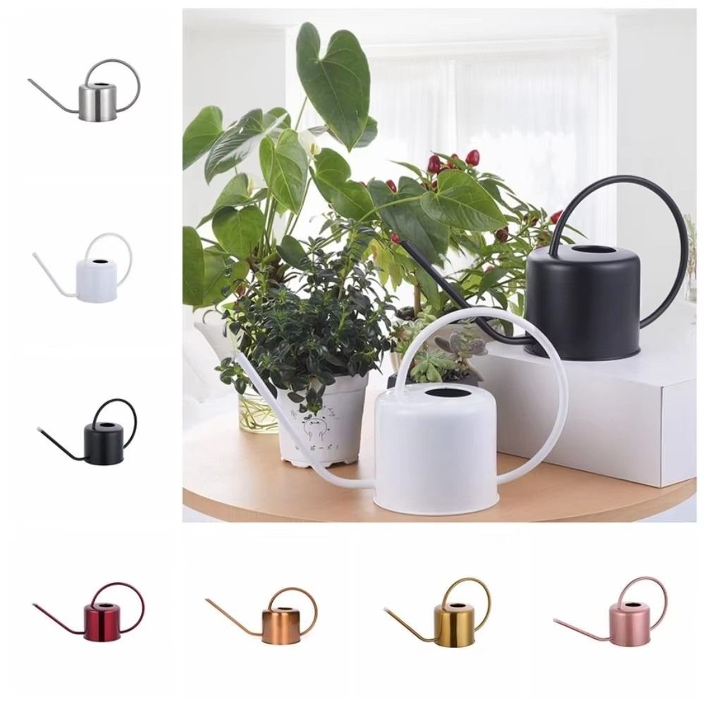 Watering Can Long Spout - u 1.3L Plant Sprinkler Kettle Stainless