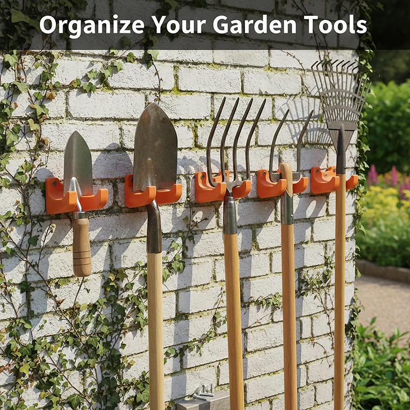 Gardening Tools Screwfix - 1‑4Pcs Wall‑Mount Garden Tool Hooks, Heavy‑Duty