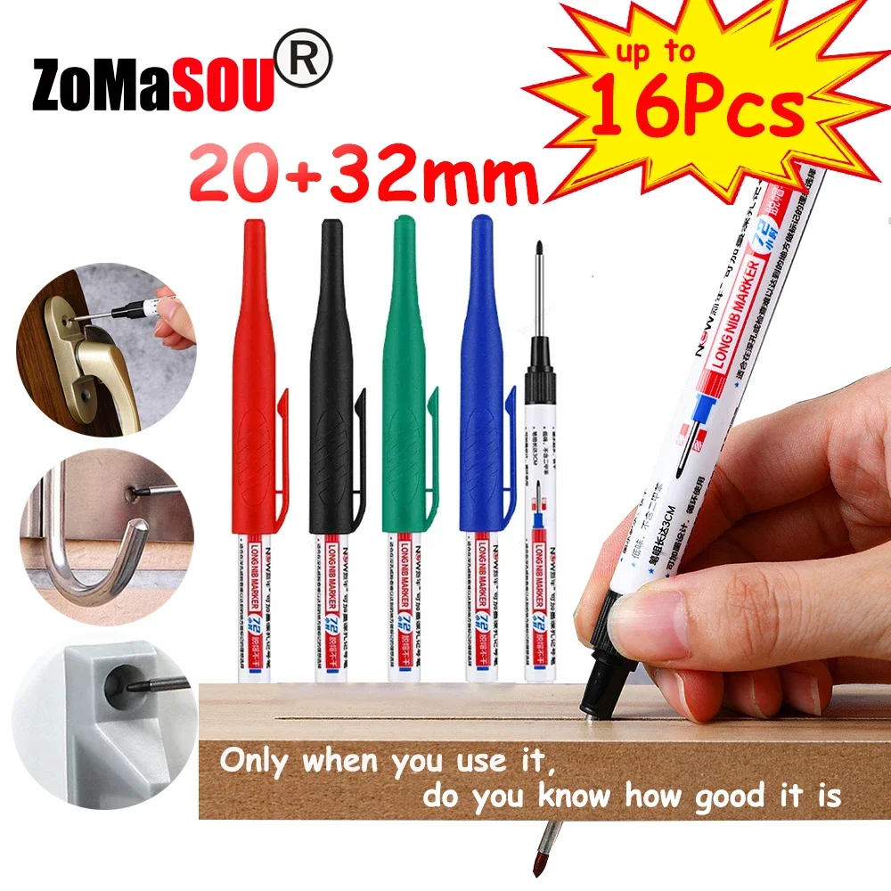 Garden Row Marker - 1-16Pcs 20+32mm Deep Hole Marker Pens