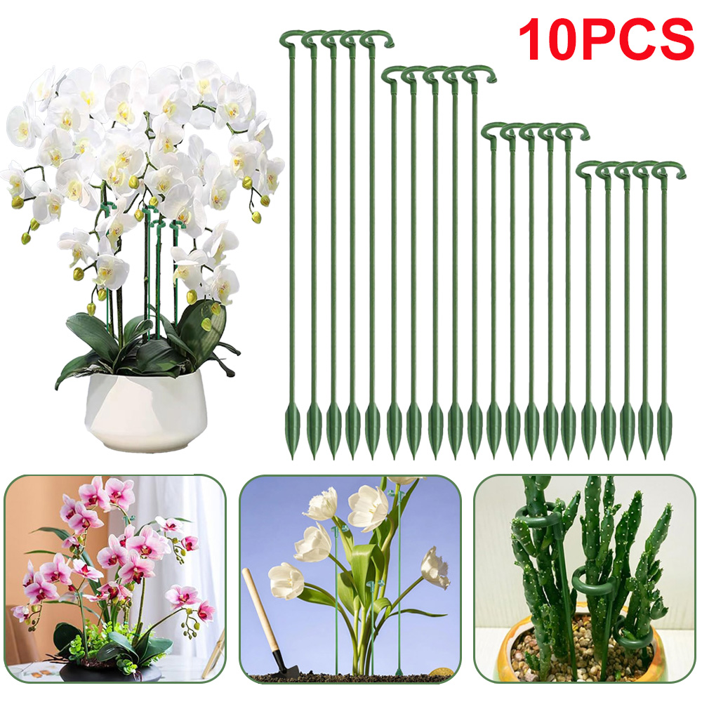Gardening Tools Holder - 5/10pcs Plant Support Stakes Potted Flower