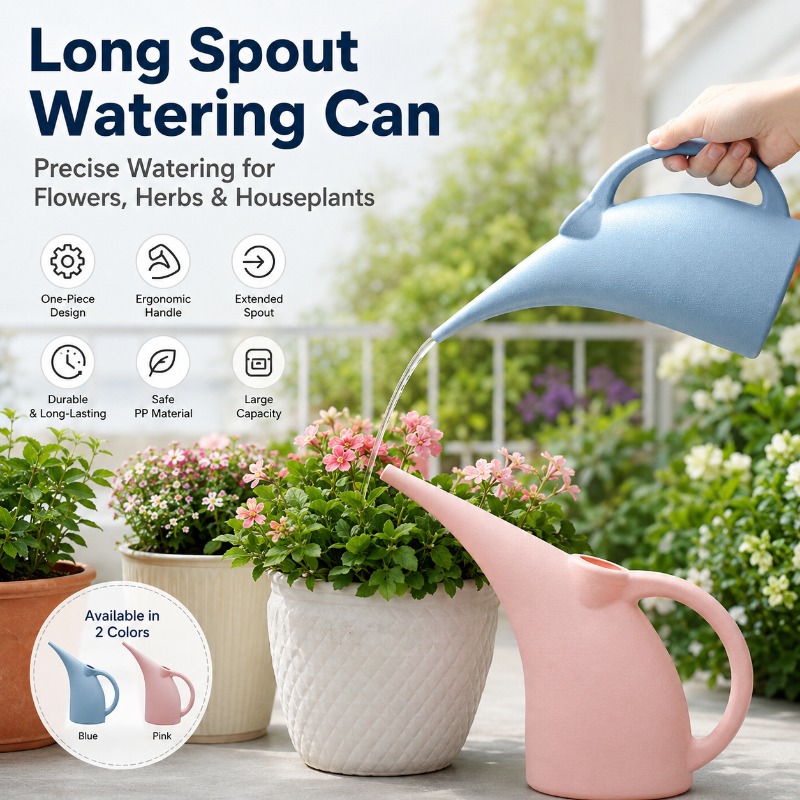 Watering Can Long Spout - Long Spout Plastic Watering Can for