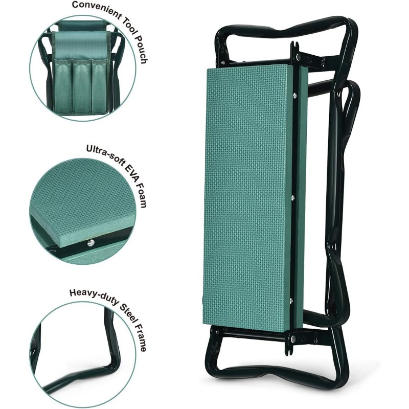 2-in-1 Folding Garden Kneeling - đánh giá và giá Gardening Tools Kit For Sale