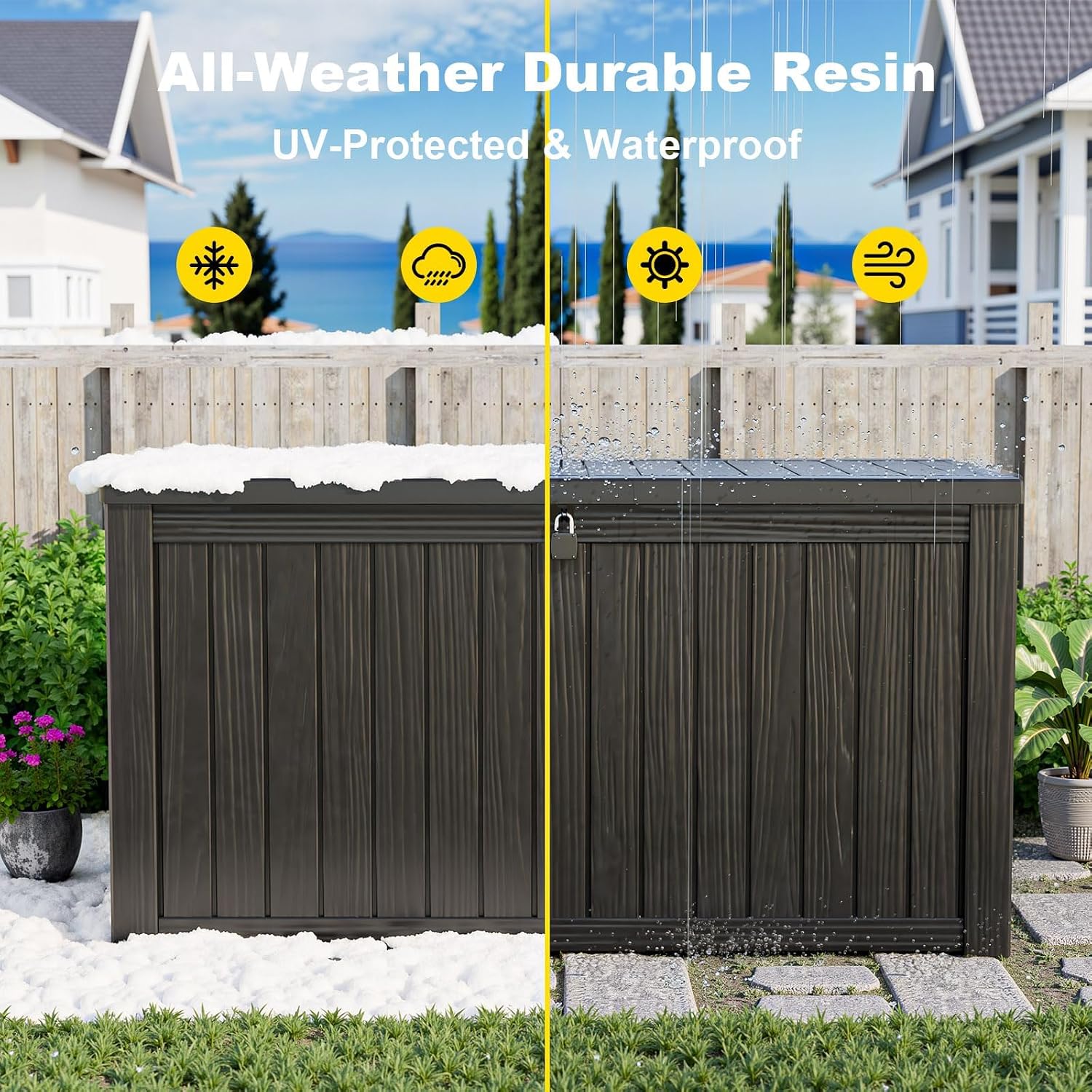 200 Gallon Outdoor Storage Box - đánh giá và giá Gardening Tools In