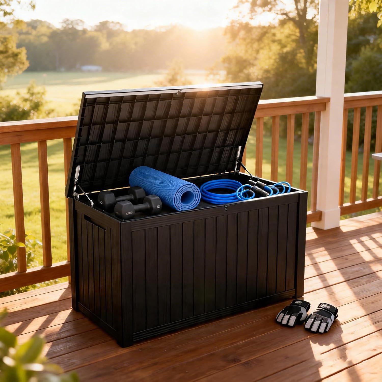 200 Gallon Outdoor Storage Box - đánh giá và giá Gardening Tools In