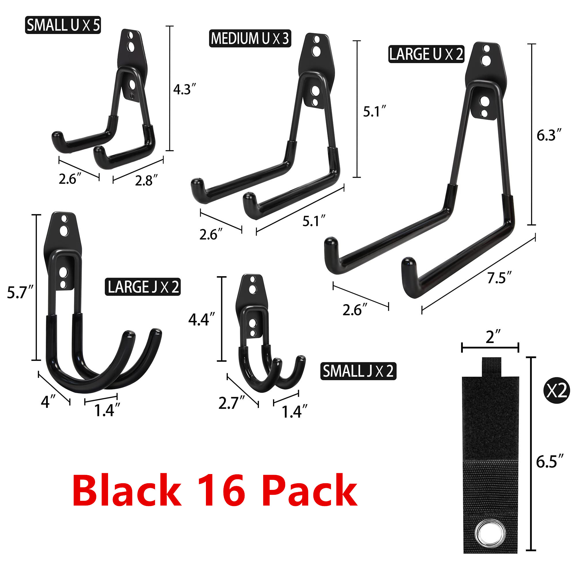 16Pcs Heavy Duty Metal Garage  - đánh giá và giá Gardening Tools Screwfix