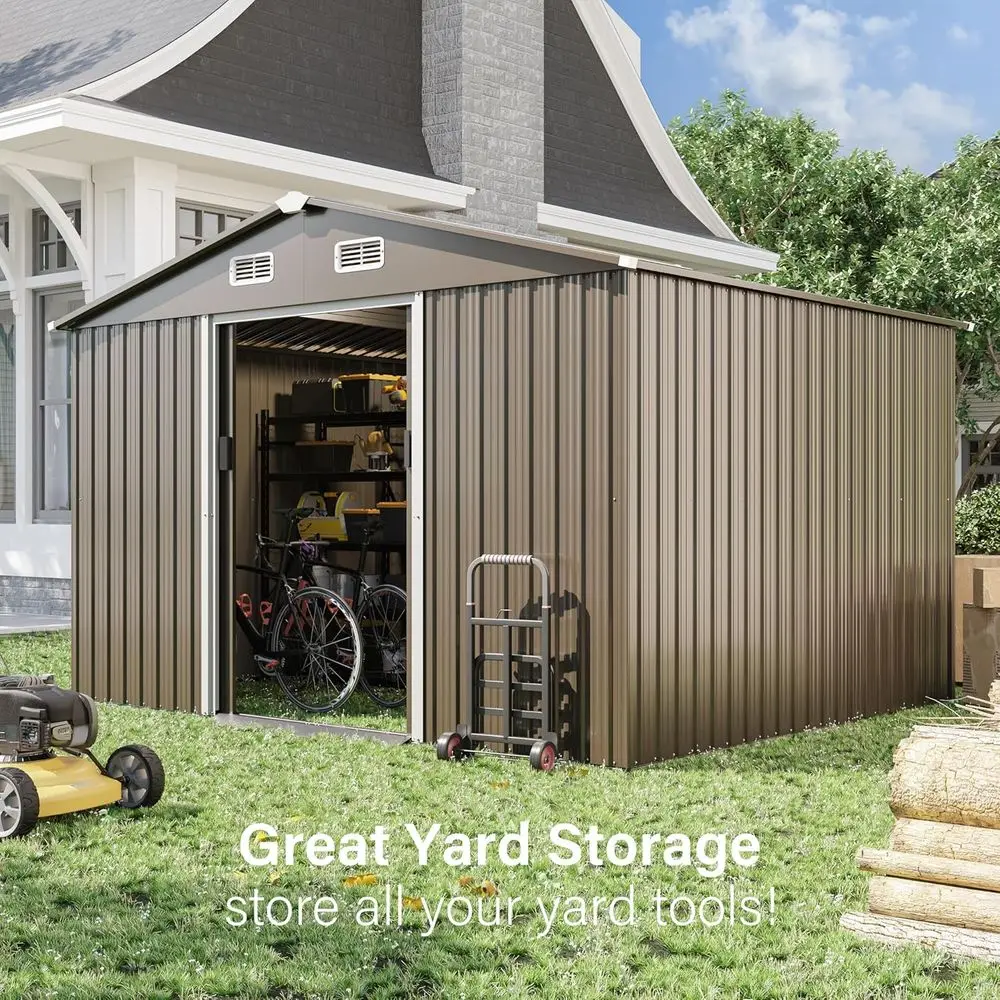10T x 8T Outdoor Metal Storage - đánh giá và giá Gardening Tools In
