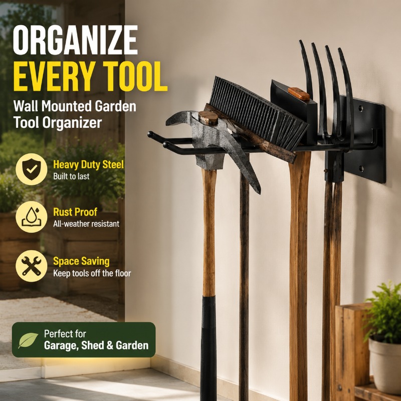Thickened Wall Mount Garden To - đánh giá và giá Gardening Tools Holder