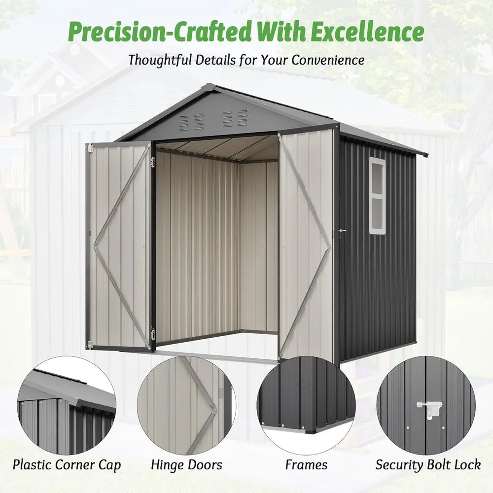 6x6 Galvanized Steel Outdoor S - đánh giá và giá Gardening Tools In